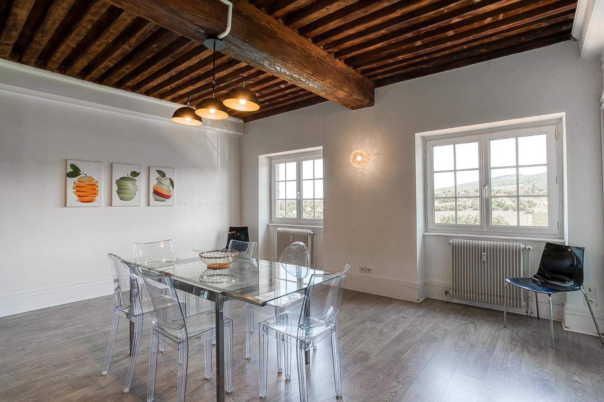Sejourner Au Chateau De La Roue Grand Appartement Lissieu Ngoại thất bức ảnh