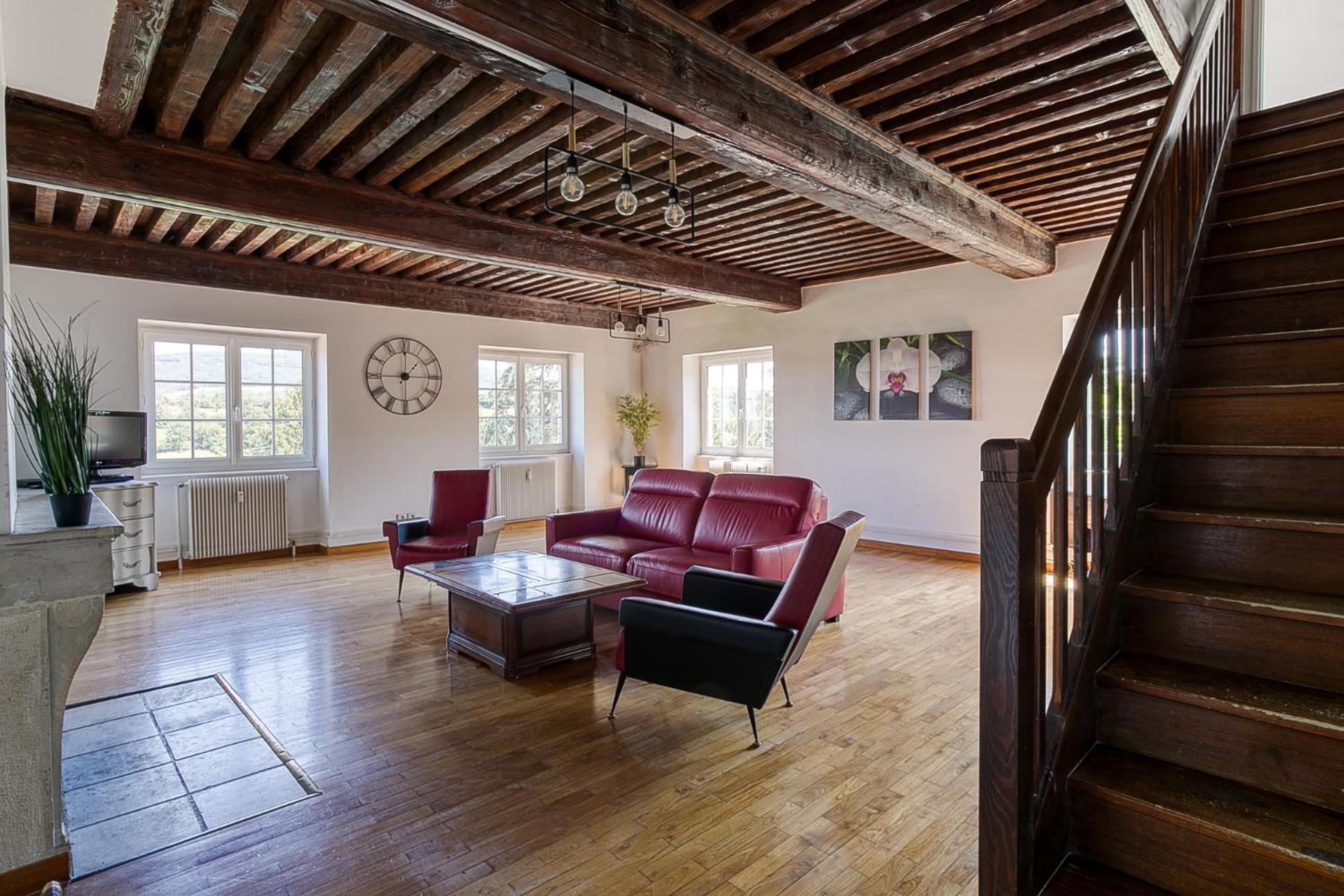 Sejourner Au Chateau De La Roue Grand Appartement Lissieu Ngoại thất bức ảnh